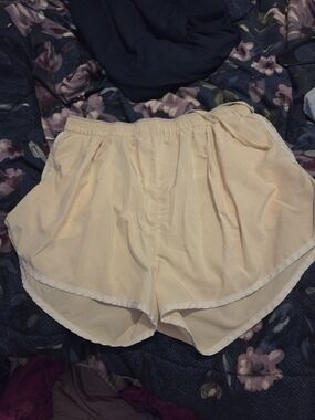 Women's Elastic-Waist White Shorts